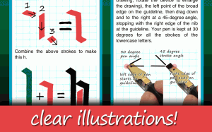 Screen grab of Learn Gothic Calligraphy iPhone App