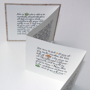 Prayer Promises Accordion Book, swash Italic side